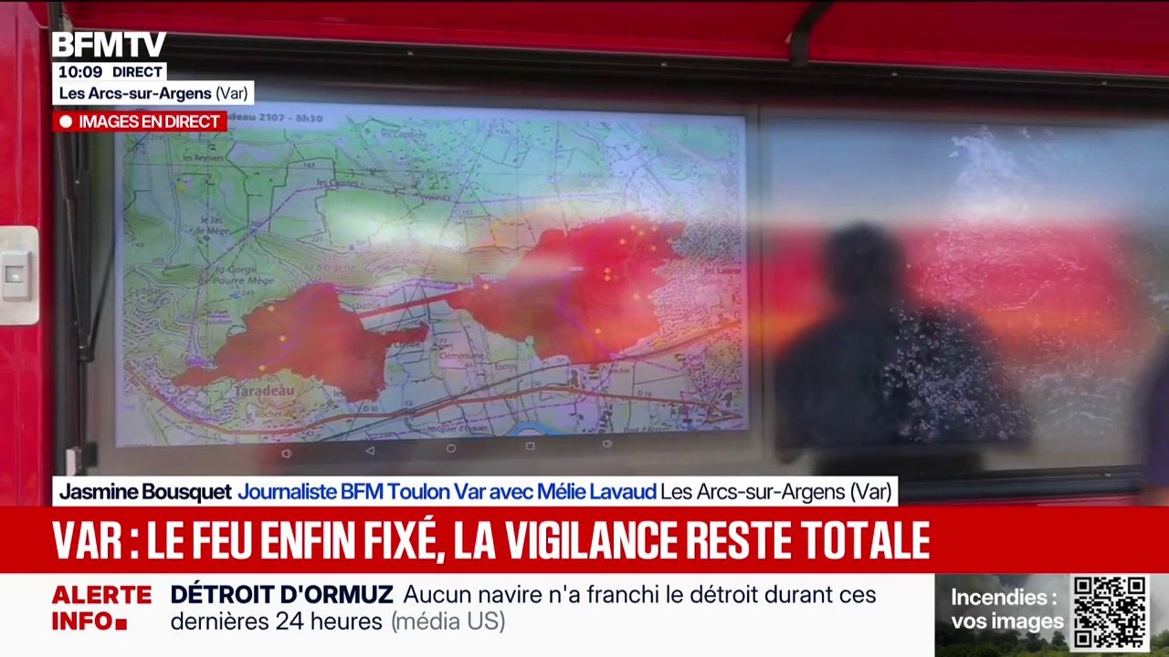 Incendie dans le Var: le travail des experts cartographes des sapeurs-pompiers