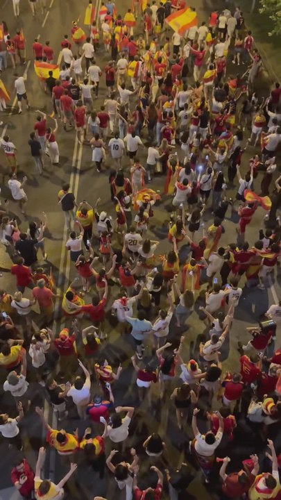 La imagen de la afición española cantando Nino Bravo tras la fiesta de la Selección