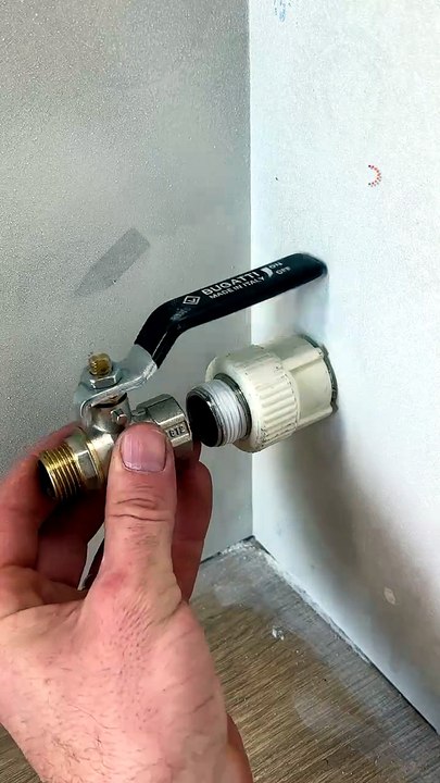 How to install a valve in a corner with no problems