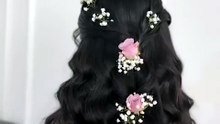 Trendy Flowers Hairstyle