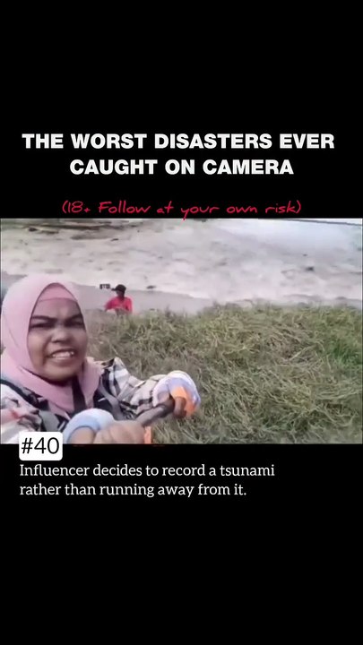 📸🌊This clip is often shared online as a “tsunami” video