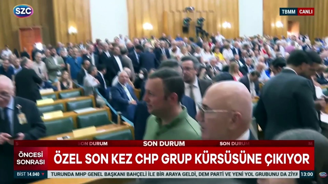 Özgür Özel son kez CHP Grup kürsüsüne çıkıyor