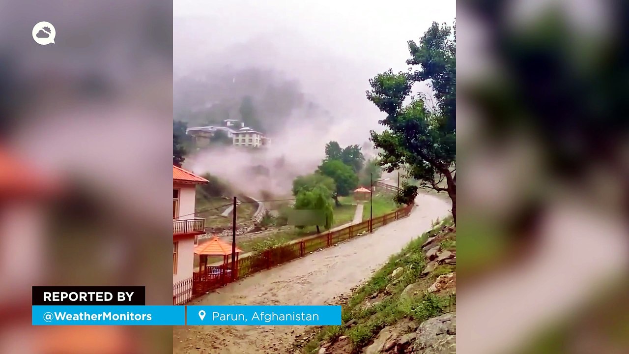 Massive landslide obliterates everything in Parun, Afghanistan