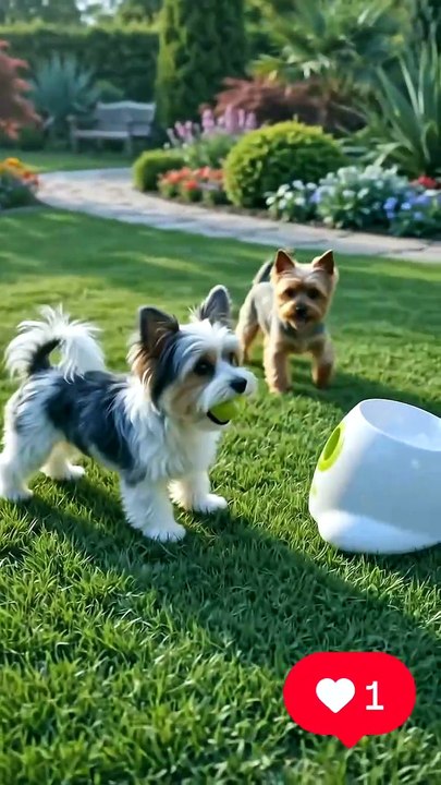 Adorable Dogs Playing with a Ball #dog #kingdomofawais