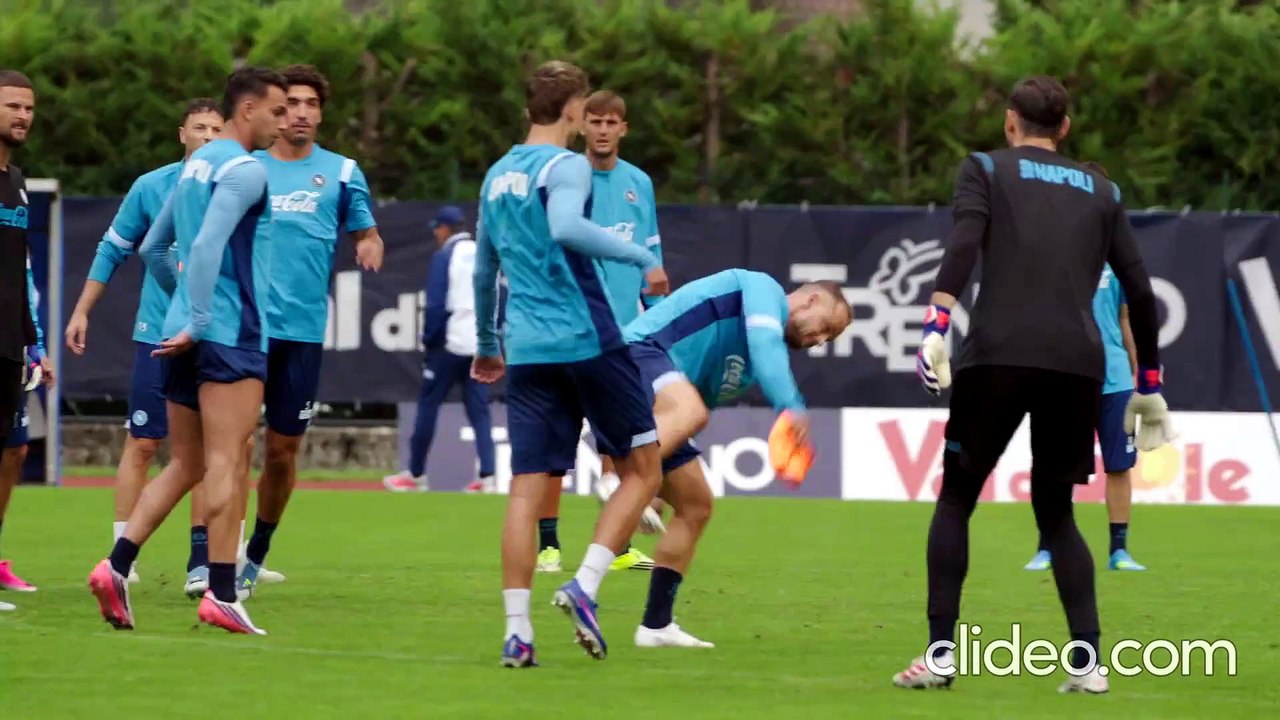 Dimaro Day 5, il video dell’allenamento mattutino del Napoli