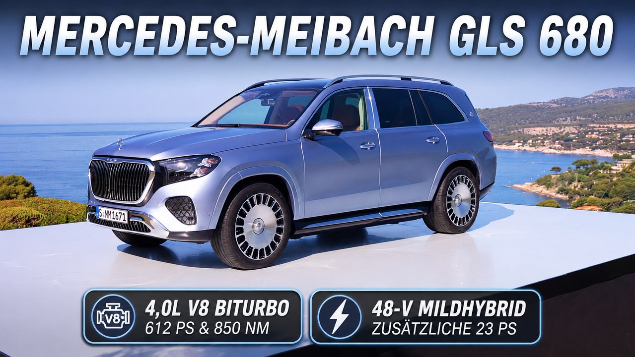 Mercedes-Meibach GLS 680 im Luxus-Check | Côte d’Azur light blue