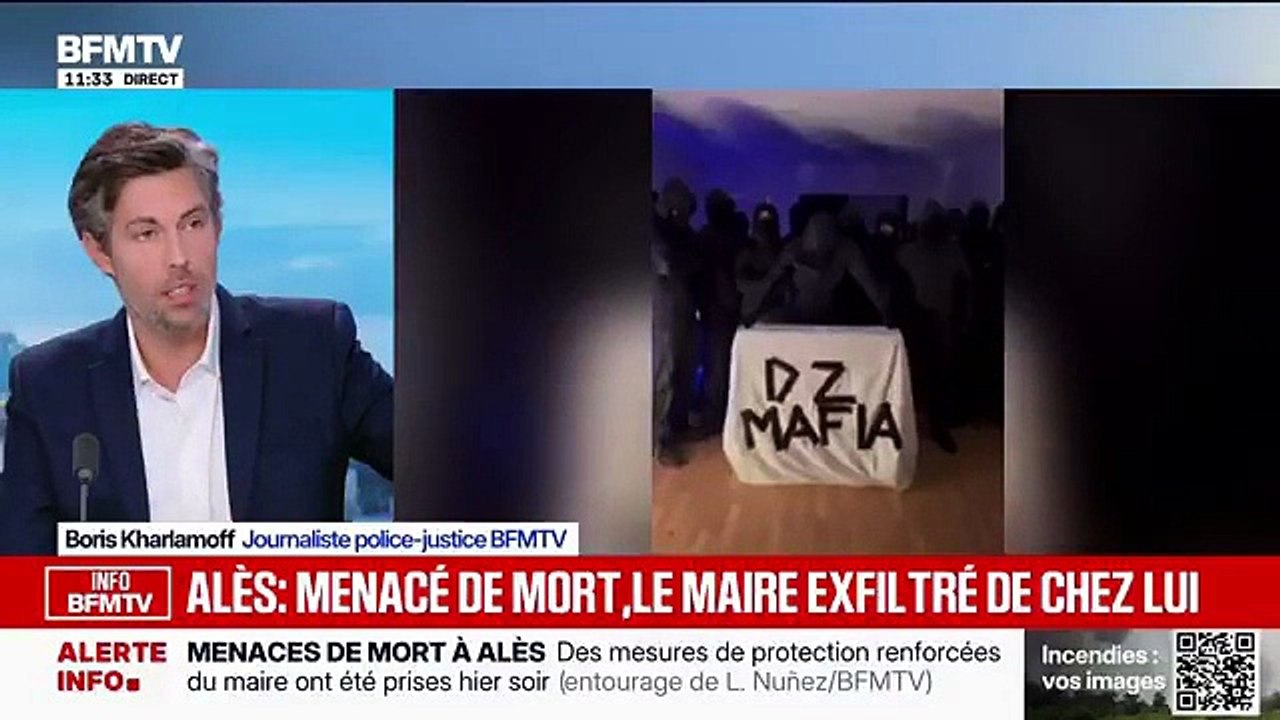 Le maire d'Alès exfiltré de son domicile par le Raid après des menaces de mort de la DZ Mafia - video
