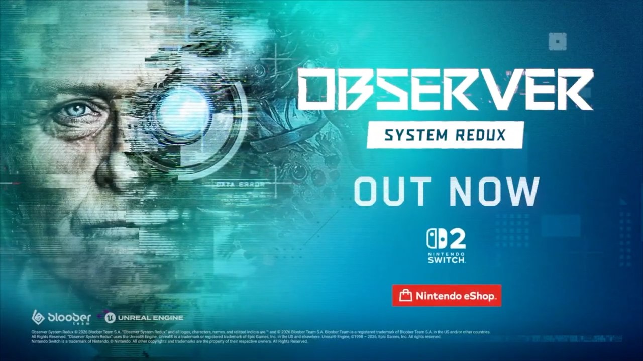 Observer System Redux Official Nintendo Switch 2 Launch Trailer
