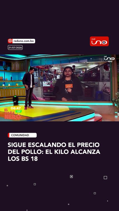 Nuevo aumento del pollo: el kilo alcanza los Bs 18 en el mercado Estación Argentina