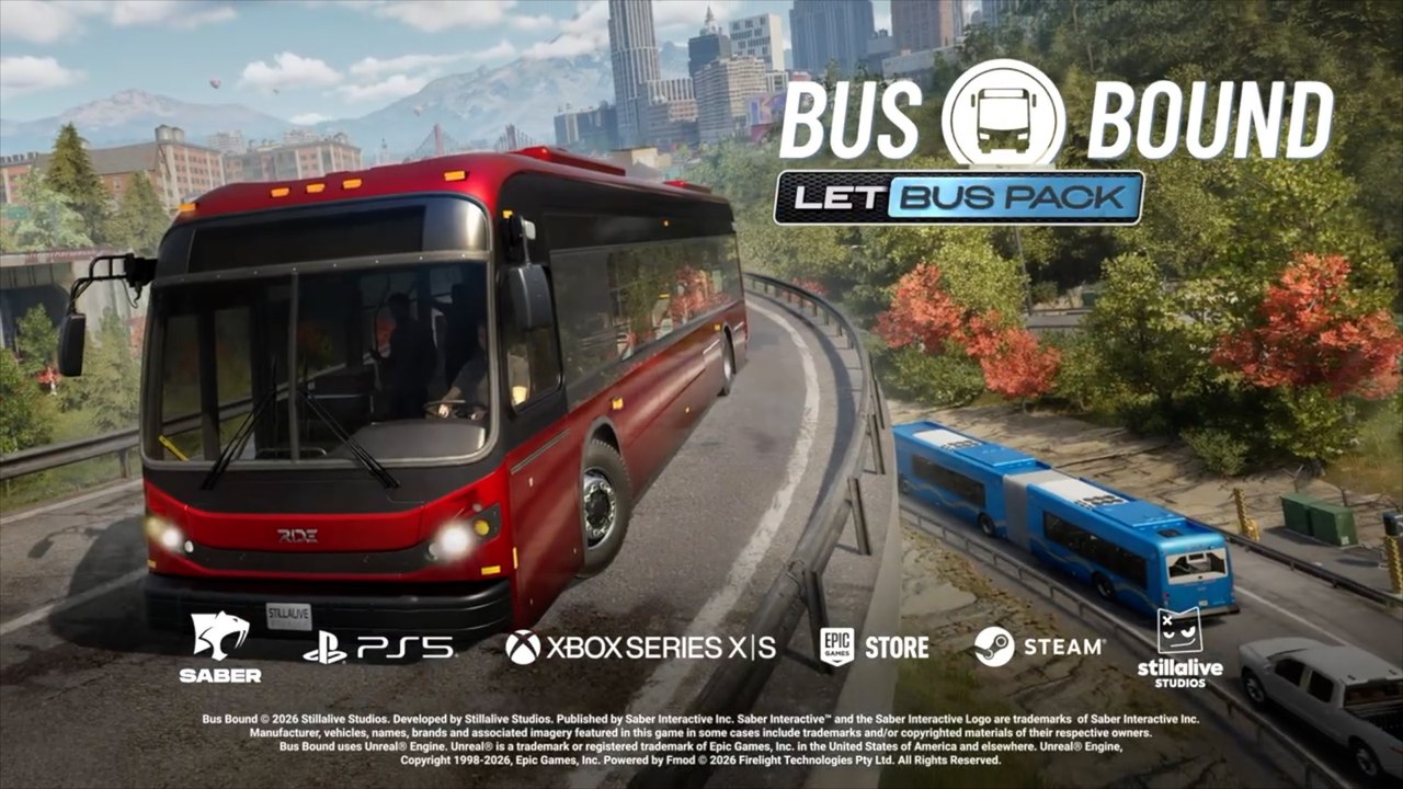 Bus Bound Official Let’s RIDE!Bus Pack DLC Trailer