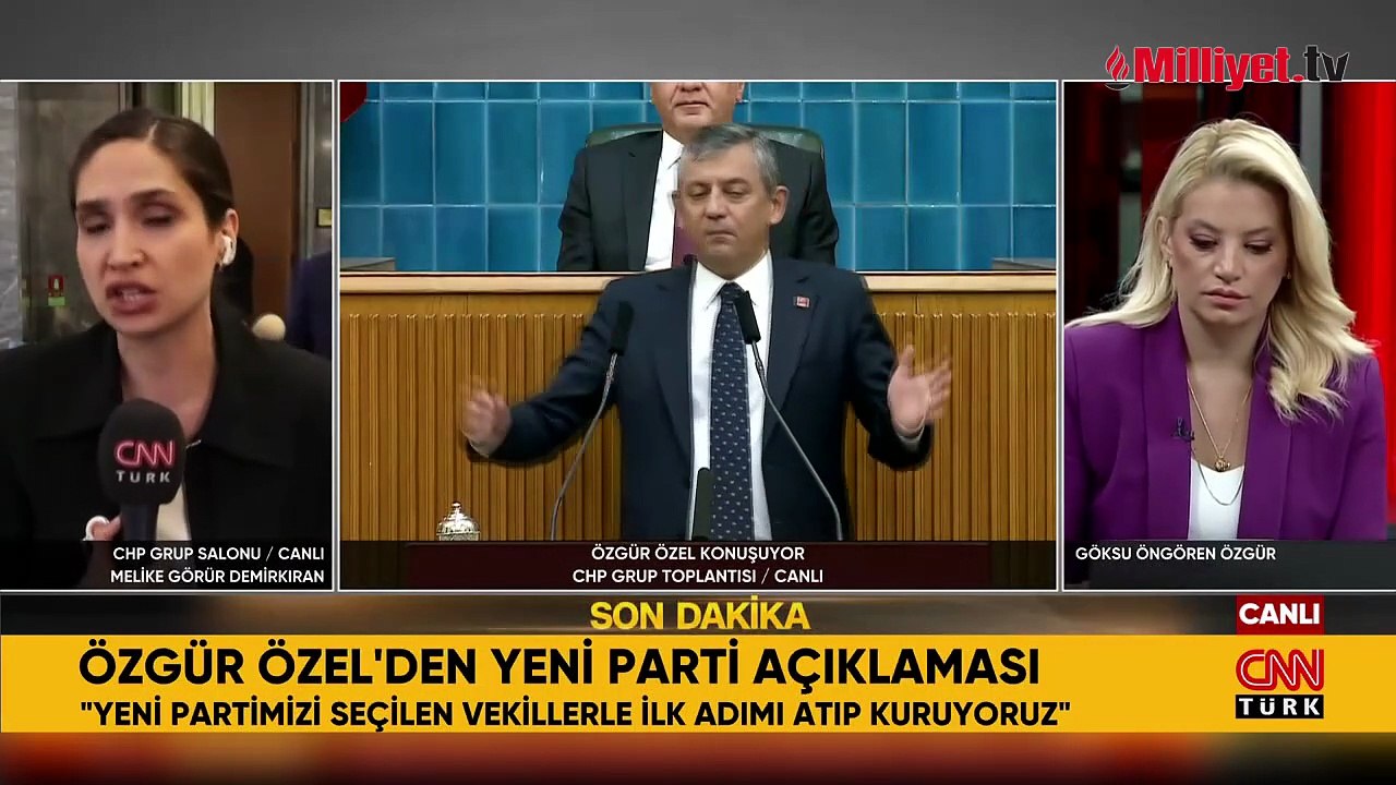 Özgür Özel: Yeni partiyi yarın kuruyoruz