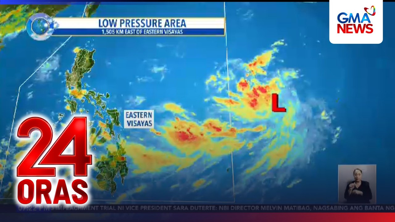 Mino-monitor na LPA sa labas ng PAR, tumaas ang tsansang maging bagyo | 24 Oras