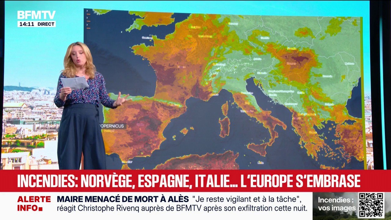 Norvège, Espagne, Italie...Une grande partie de l'Europe en proie aux incendies