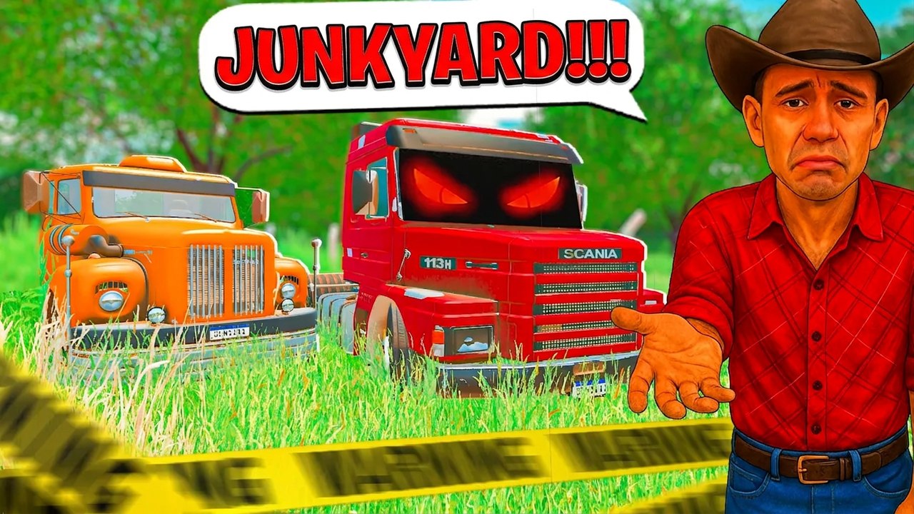 I Found a Scrapyard of Abandoned Trucks in the Brazilian Simulator!