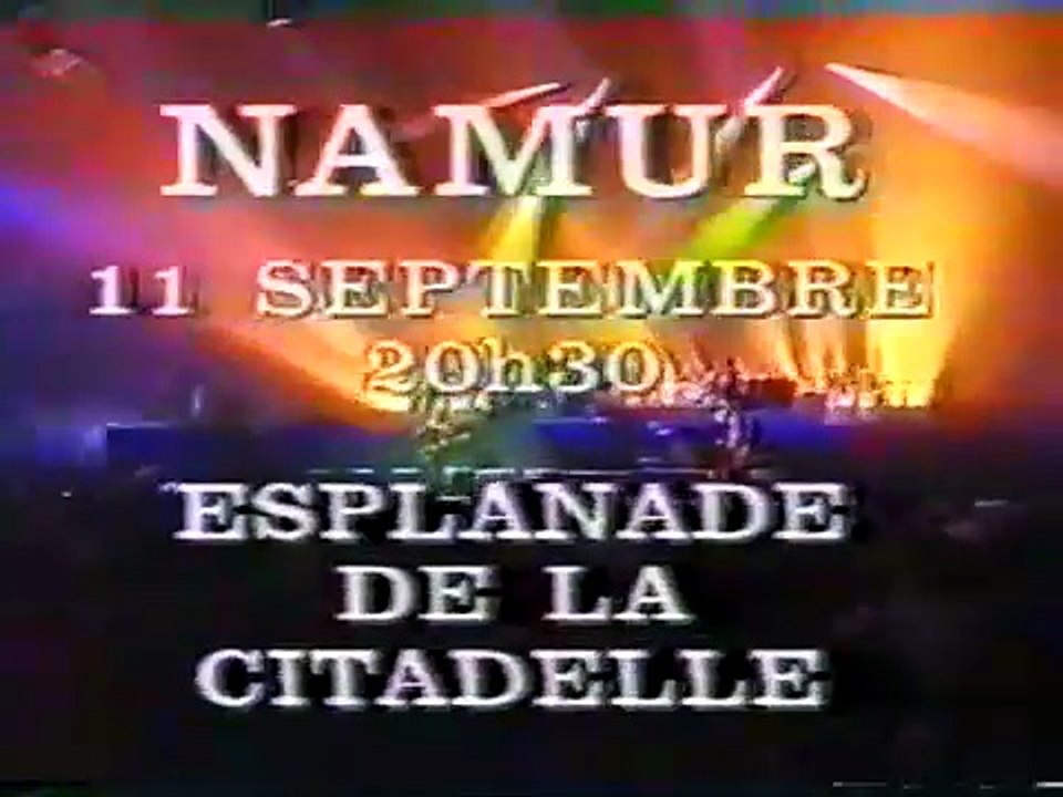 1991 - Johnny Hallyday : bande-annonce du concert de Namur sur RTL TVI (11 Septembre)