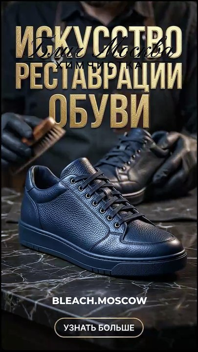Реставрация обуви в BLEACH Moscow когда уход превращается в настоящее искусство