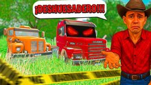 ¡Encontré el deshuesadero de camiones abandonados en el simulador brasileño!