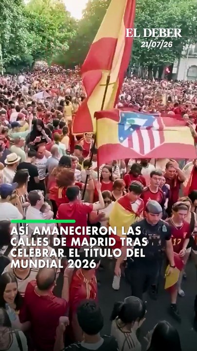 Así amanecieron las calles de Madrid tras celebrar el título del mundial 2026