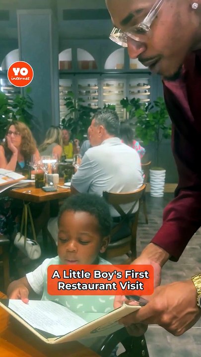 Young Boy Shows Remarkable Manners on His First Dining Experience