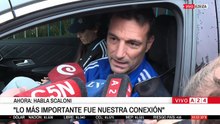 Scaloni habló al salir del predio de la AFA