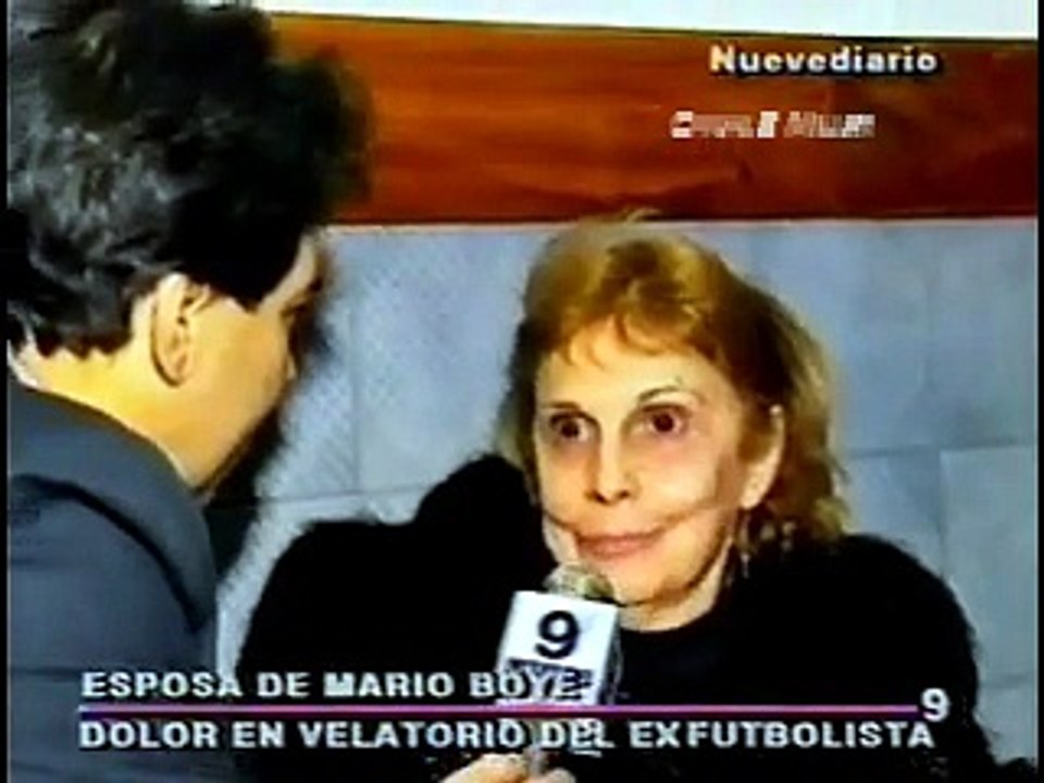 FALLECE MARIO BOYE Entrevista con su esposa. Nuevediario Canal 9 Argentina
