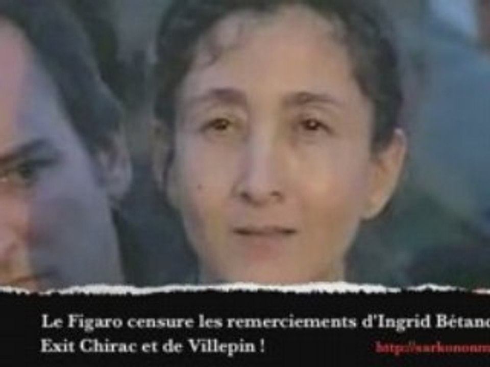 Les remerciement d'Ingrid Bétancourt vue par le Figaro