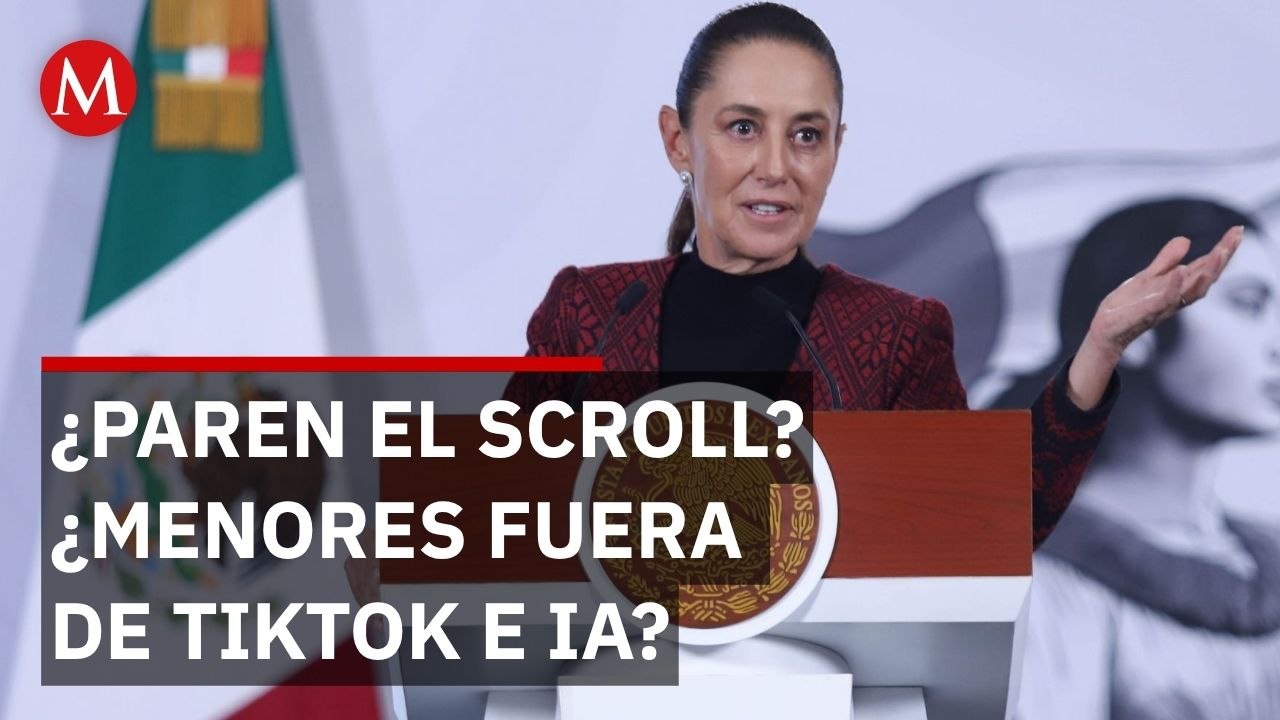 Sheinbaum convoca al consenso para regular la IA y redes en menores