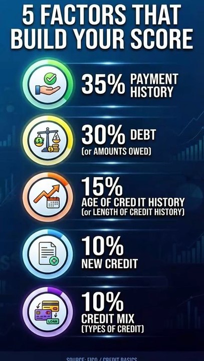 5 Factors That Make Up Your Credit Score (US Rules)