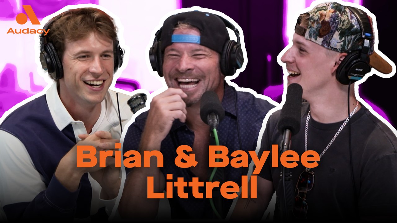 Brian Littrell and Baylee Littrell with Bru