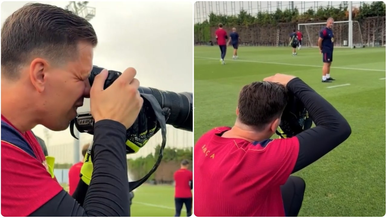 ¡La nueva faceta de Szczęsny! Tek es el nuevo 'fotógrafo' del Barca