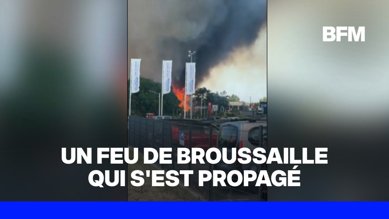 Gironde: un feu a pris sur la commune de Mérignac à proximité de l'aéroport