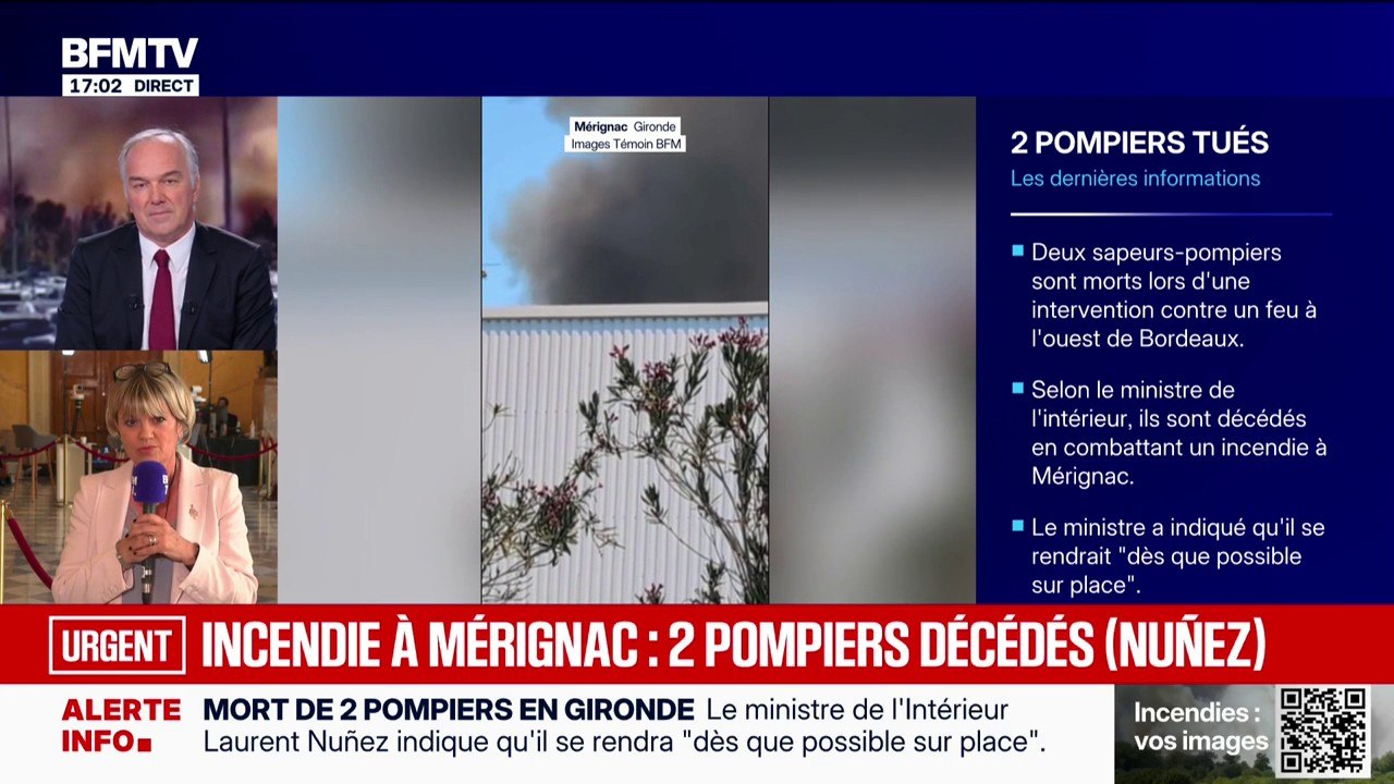 Pompiers décédés à Mérignac: "Je pense que le feu est parti à une vitesse incroyable", déplore Marie Récalde, députée socialiste de la Gironde
