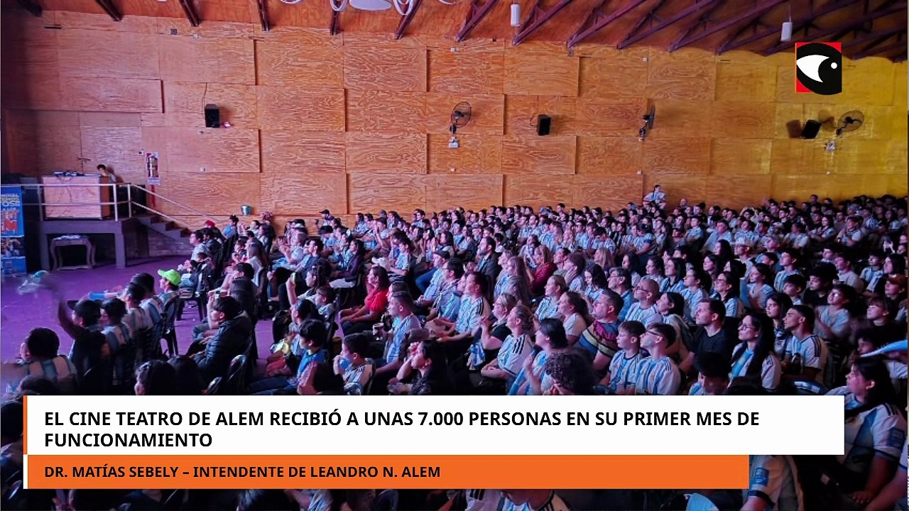 El Cine Teatro de Alem recibió a unas 7.000 personas en su primer mes de funcionamiento
