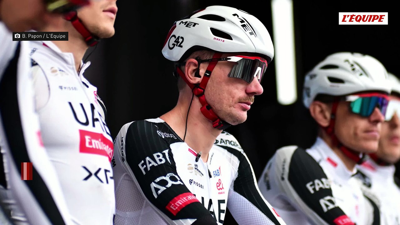 Brandon McNulty percuté par une voiture pendant le repérage du parcours de la 16e étape du Tour de France - Cyclisme - Tour de France 2026