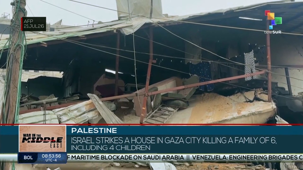 Palestine | Israel strikes home in Gaza City, killing family of 6