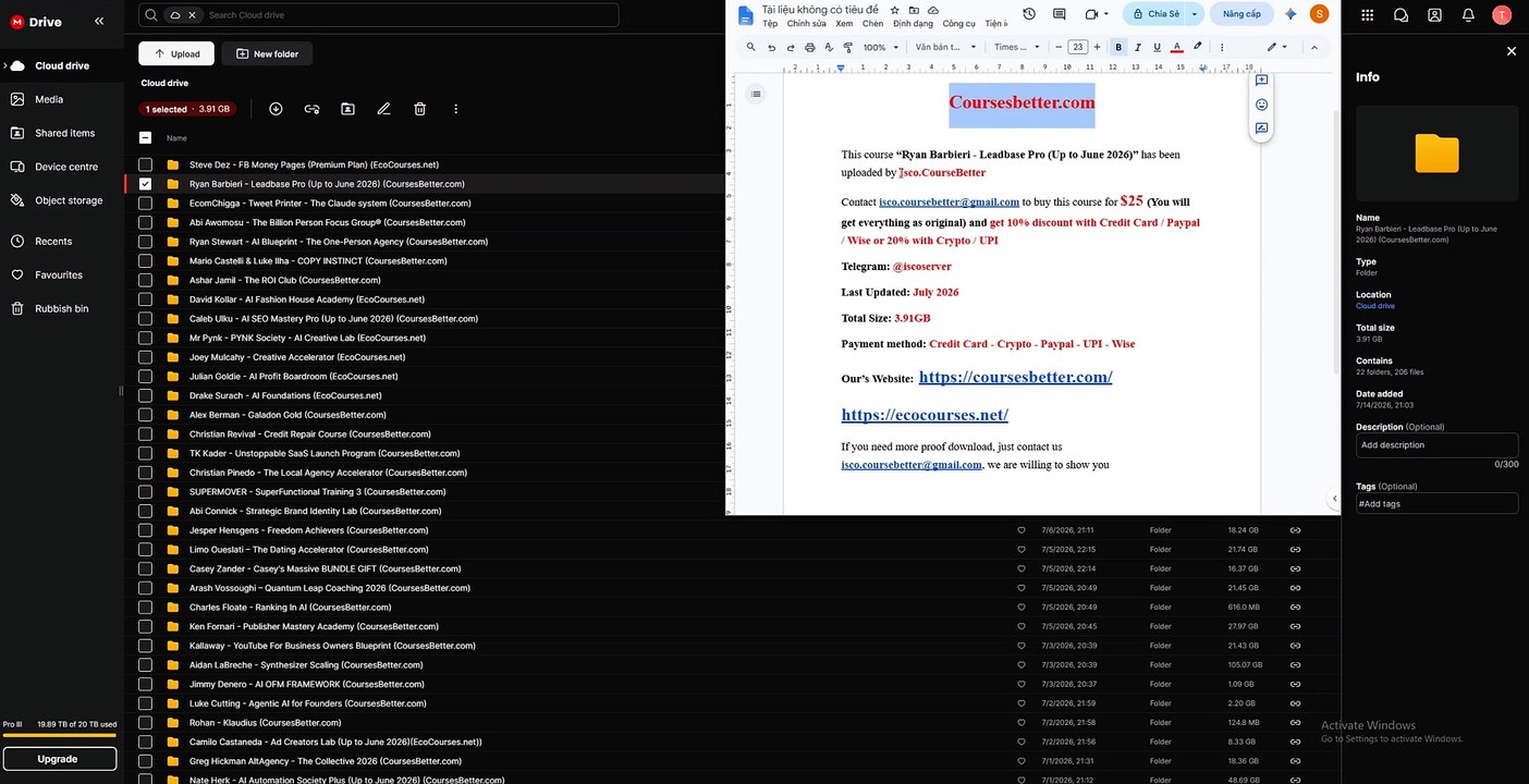 (CoursesBetter.com) Ryan Barbieri – Leadbase Pro (Up to June 2026)