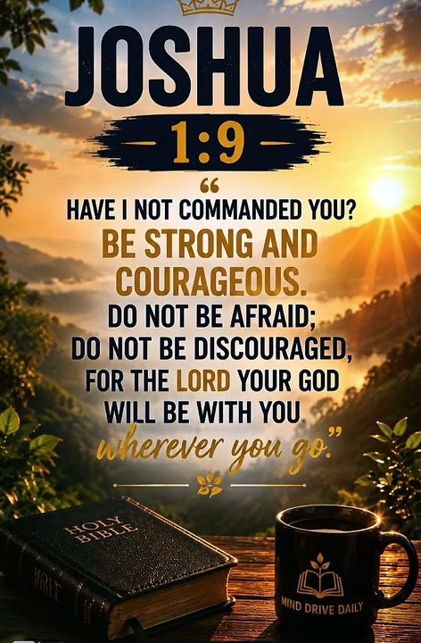 🌅🙏 Powerful Good Morning Prayer | Be Strong and Courageous | Joshua 1:9 ❤️