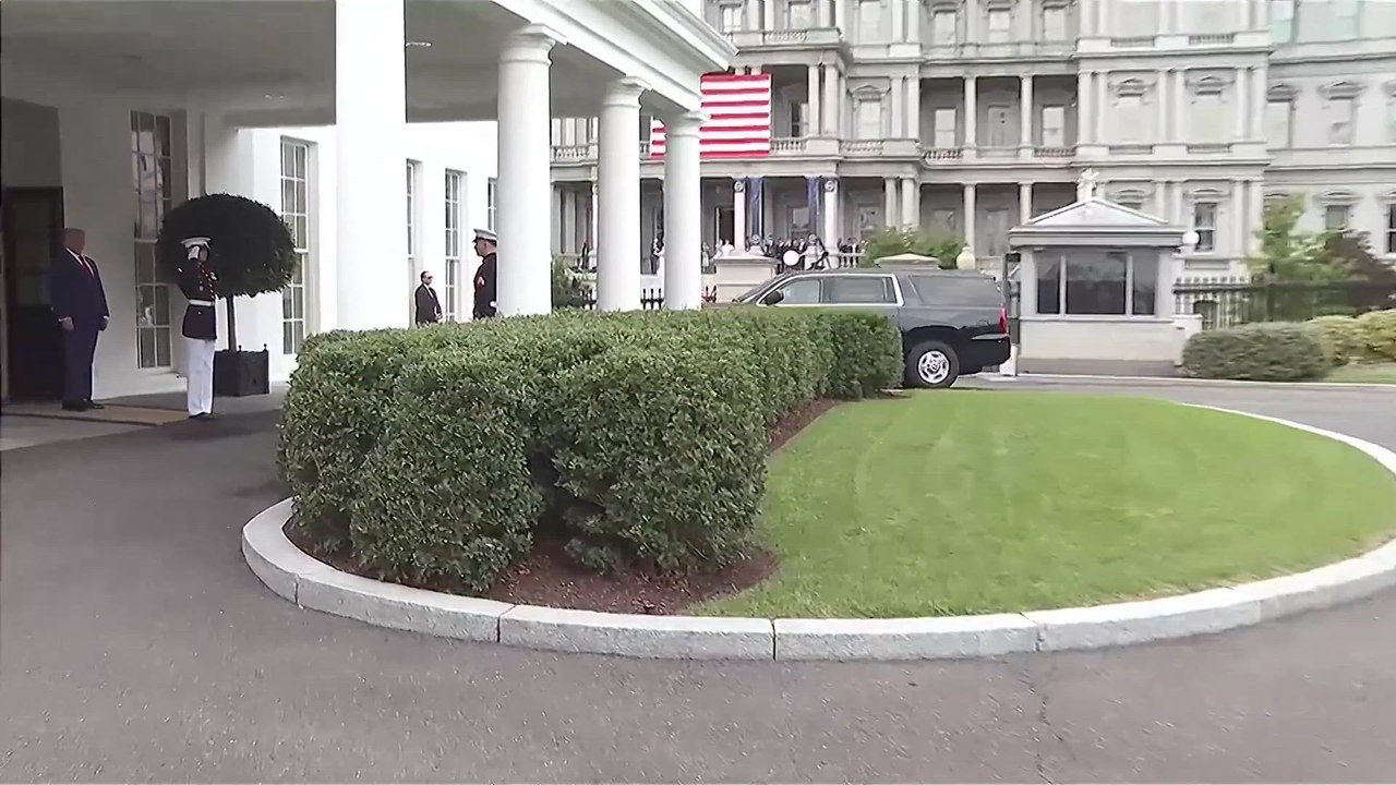 Trump greets Lebanese President Joseph Aoun at the White House