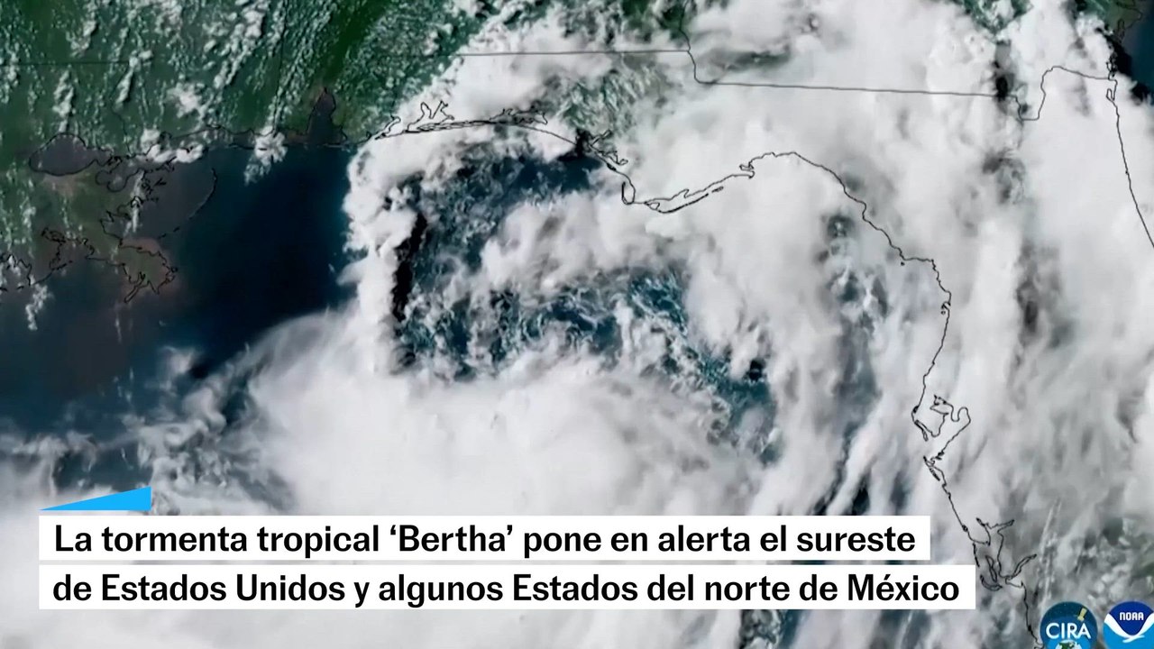Tormenta tropical Bertha pone en alerta al golfo de México
