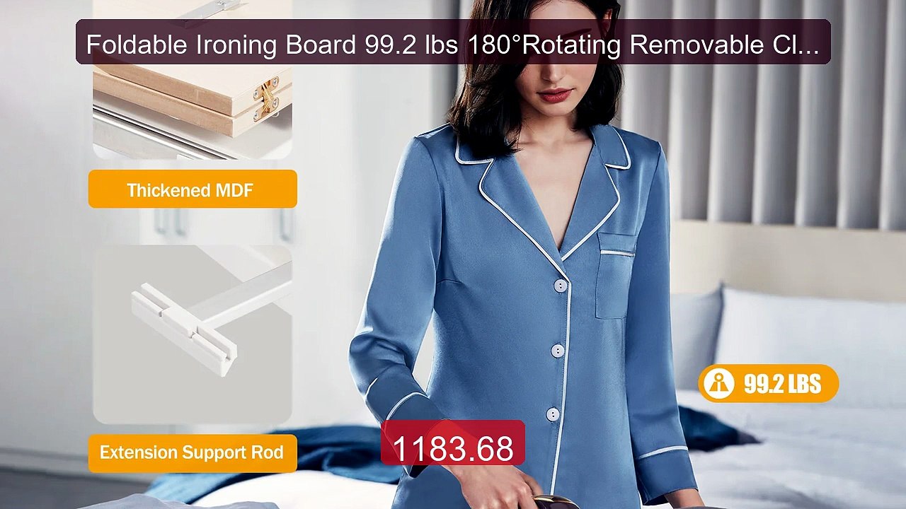 Foldable Ironing Board 99.2 lbs 180°Rotating Removable Clothes Iro... -- Best Deal 2026 | Shop Now!