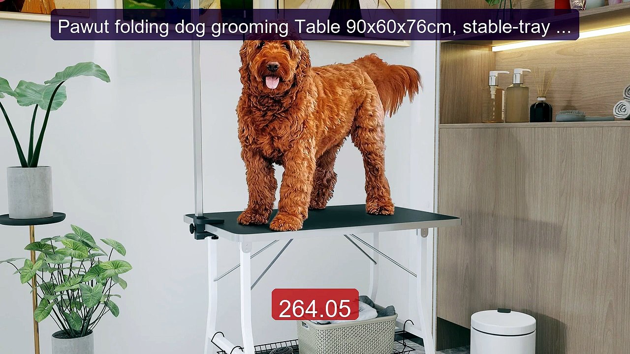 Pawut folding dog grooming Table 90x60x76cm, stable-tray non-s... -- Hot Deal 2026 | Limited Offer!