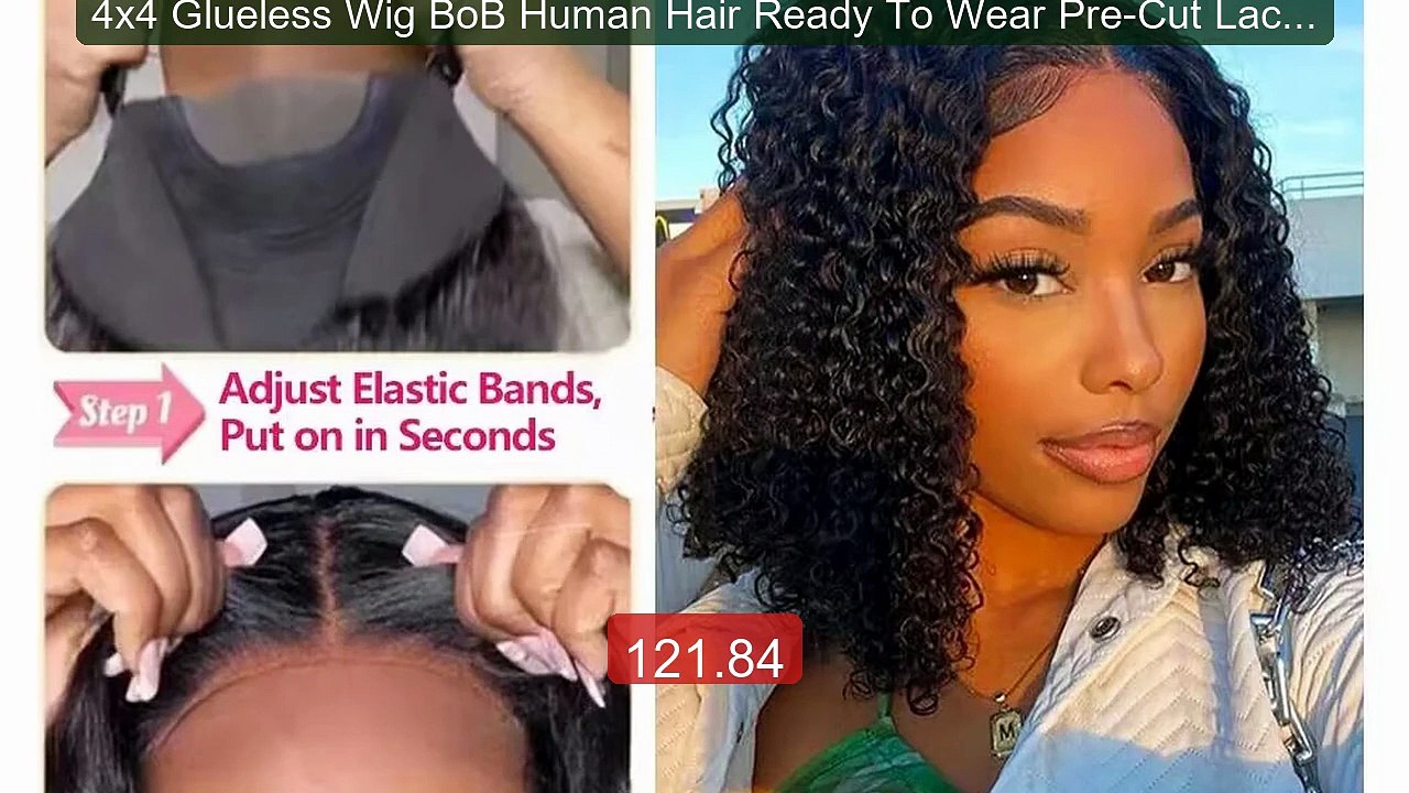 4x4 Glueless Wig BoB Human Hair Ready To Wear Pre-Cut Lace Wea... -- Hot Deal 2026 | Limited Offer!