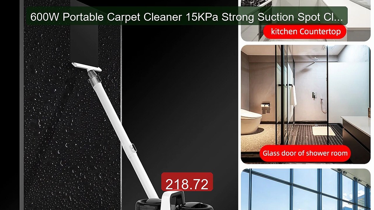 600W Portable Carpet Cleaner 15KPa Strong Suction Spot Cleaner Spr... -- Best Deal 2026 | Shop Now!