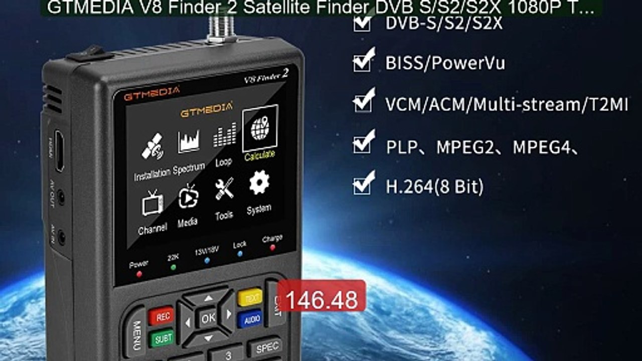 GTMEDIA V8 Finder 2 Satellite Finder DVB S/S2/S2X 1080P TV ... -- Top Pick 2026 | Unbeatable Price!