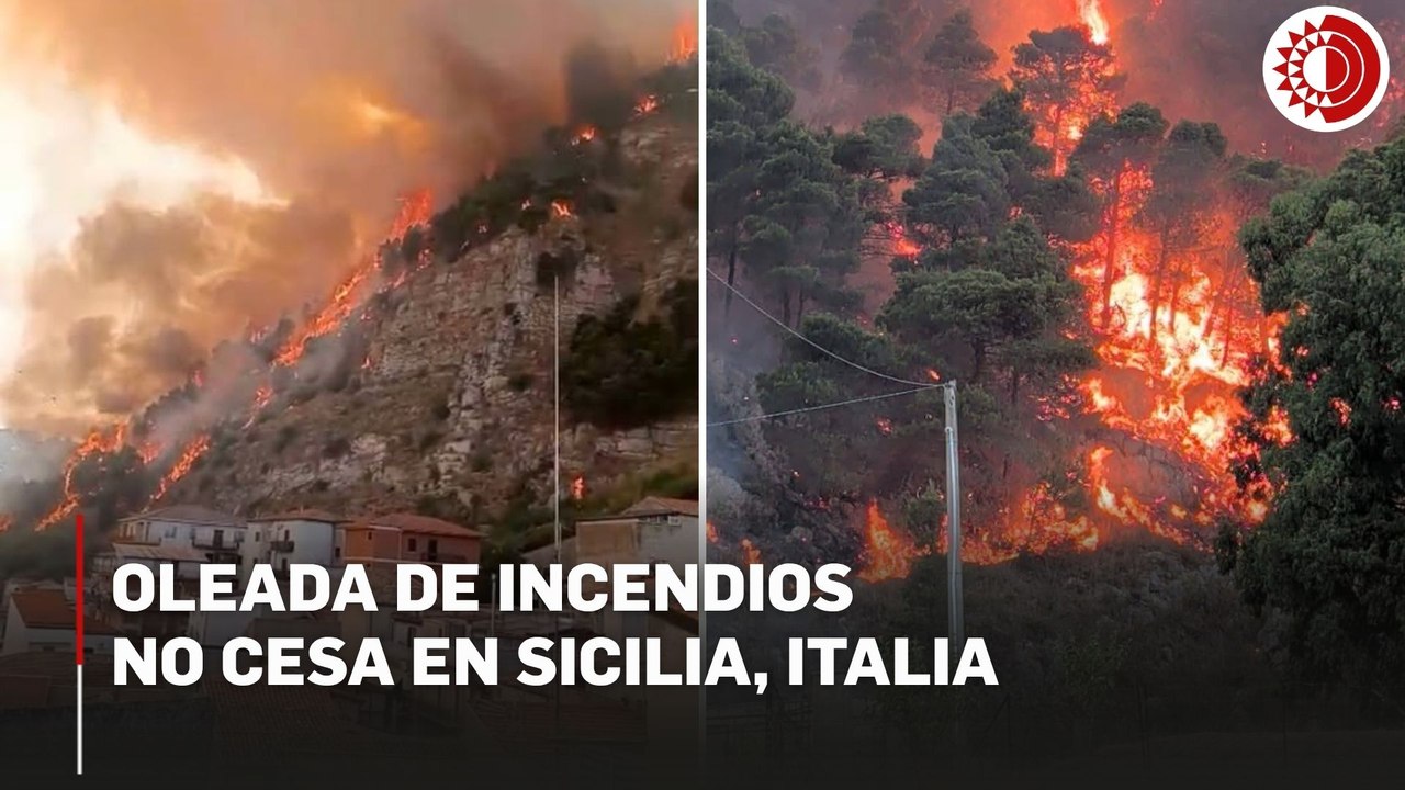 Incendios en Sicilia: Castronovo bajo asedio y Bivona en el mapa de la emergencia