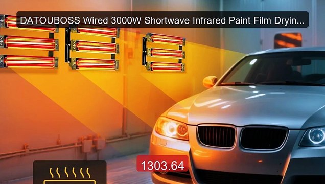 DATOUBOSS Wired 3000W Shortwave Infrared Paint Film Drying Lam... Hot Deal 2026 | Limited Offer!