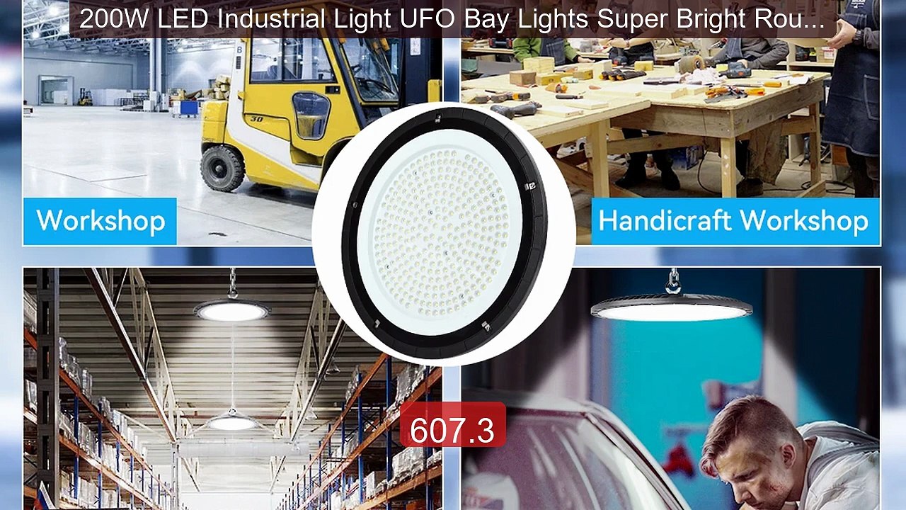 200W LED Industrial Light UFO Bay Lights Super Bright Round Spotli... -- Best Deal 2026 | Shop Now!