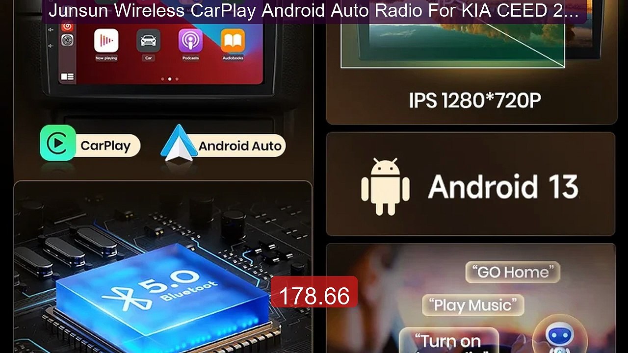 Junsun Wireless CarPlay Android Auto Radio For KIA CEED 2007 -... -- Hot Deal 2026 | Limited Offer!