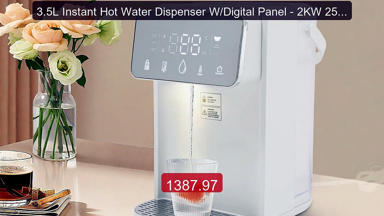 3.5L Instant Hot Water Dispenser W/Digital Panel - 2KW 25-9... -- Top Pick 2026 | Unbeatable Price!