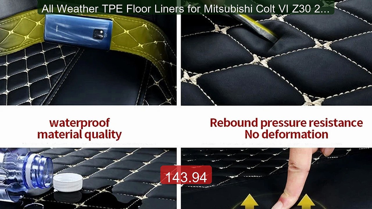All Weather TPE Floor Liners for Mitsubishi Colt VI Z30 2004–2... -- Best Buy 2026 | Great Quality!